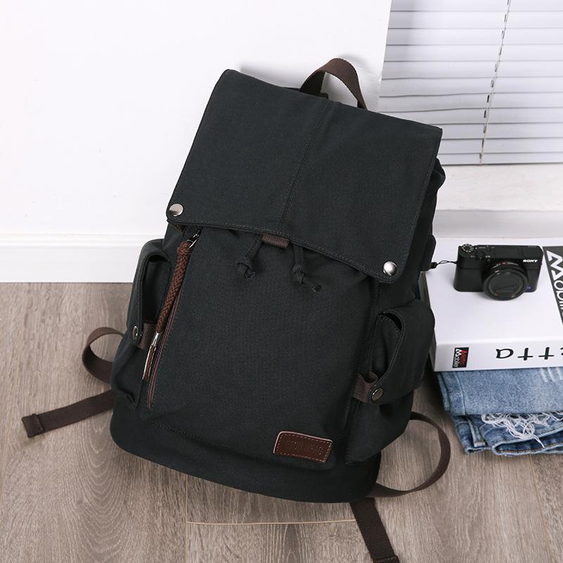 Canvas Backpack Men Large Capacity Waterproof Student Computer Bag Outdoor Sports Travel Bags