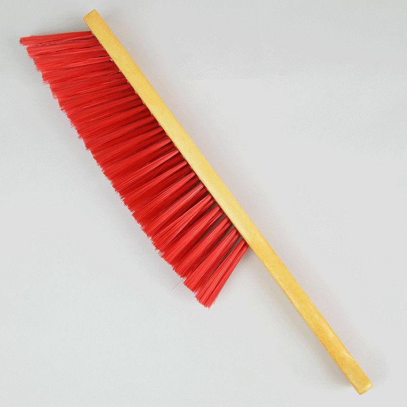 Solid Wood Hand Brush Household Cleaning Anti-static Broom Brown Bristles Mane Dusting Sofa Bed Clothes Brush Natural Sweep