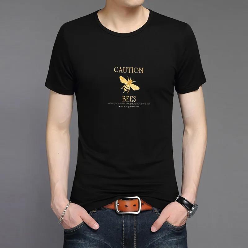 Summer Men Shirt Tees Eagle Print Casual T-shirt Half Sleeve Overshirt Loose Comfortable Pullover