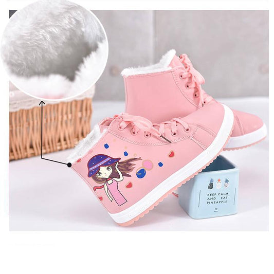 Snow boots Cotton shoes Outdoor Casual shoes Woman shoes Winter Cold protection Non-slip shoes