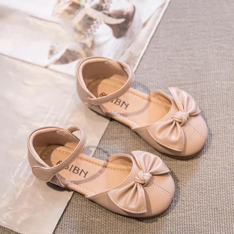 Girls' Shoes Summer Women's Treasure Soft-soled Princess Shoes Spring Style Single Shoes Children's Baotou Sandals Girls