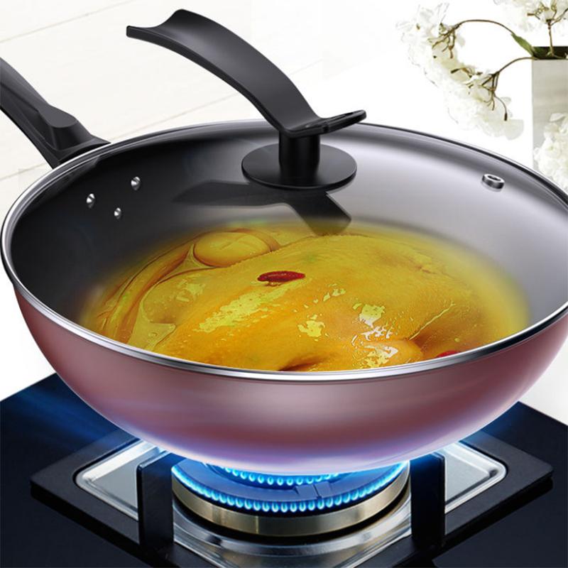 Frying Pan Non-stick Frying Pan Household Non-smoke Gas Stove Induction Cooker Universal Iron Pan Frying Pan Fried Egg Pancake Steak Fryer