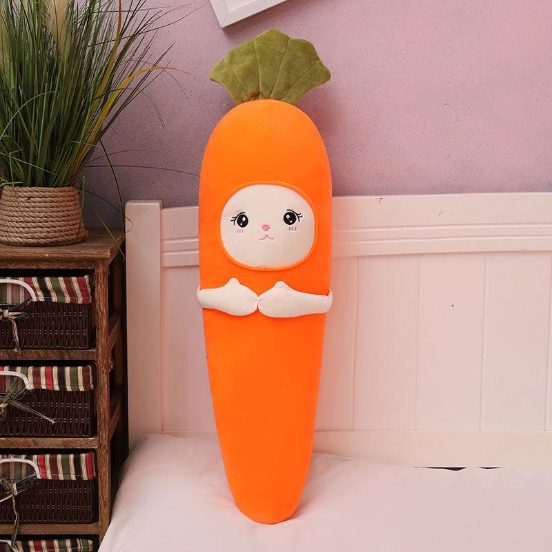 Lovely Carrot Plush Toy Soft Long Plush Doll Sleeping Pillow Cute Kids Birthday Present Funny Stuffed Doll