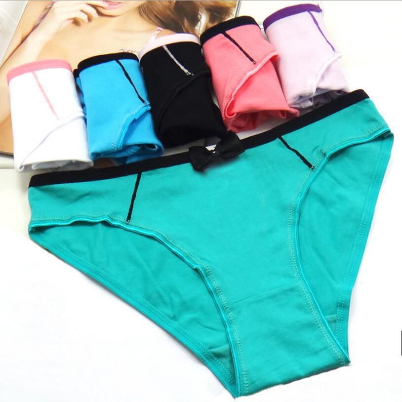 Sexy Plus Size Panties Women Cotton Underwear Mid Waist Seamless Breathable Knickers 6pcs/lot