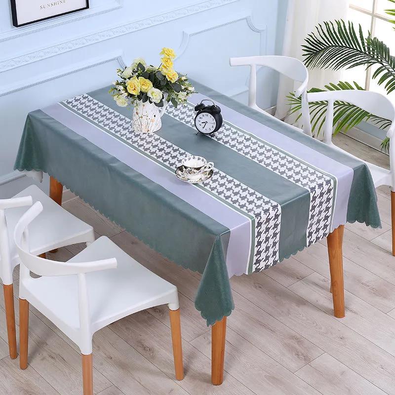 1 Piece of Modern Minimalist Tablecloth Kitchen Decoration Dining Table Cover Waterproof and Oil-proof Tablecloth