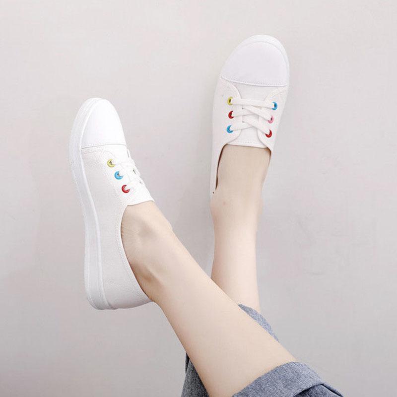 Canvas Shoes Women's Shoes Korean Version of The Spring and Summer Student Small White Board Shoes Thin Trend Women's Shoes