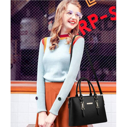 Big capacity Woman bag European and American style Shoulder Handbag Trendy wild Patent leather bag