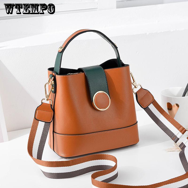 Brand Women's Bag Casual Temperament Trend Wild Wide Shoulder Strap Messenger Bag Handbag