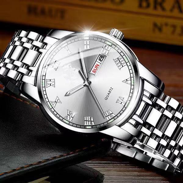 Luxury Fashion Sports Mechanical Watch Waterproof Calendar Metal Strap Men's Automatic Watches