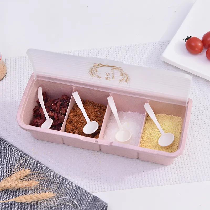 Kitchen Home Seasoning Tank Combination Set Multi-function Seasoning Storage Box