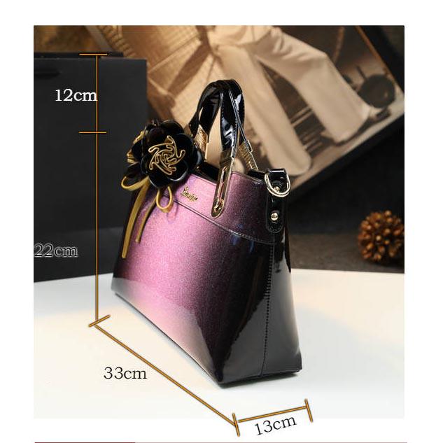 Luxury Women Leather Handbags Crossbody Bag High Quality Patent Leather Ladies Shoulder Bag Tote