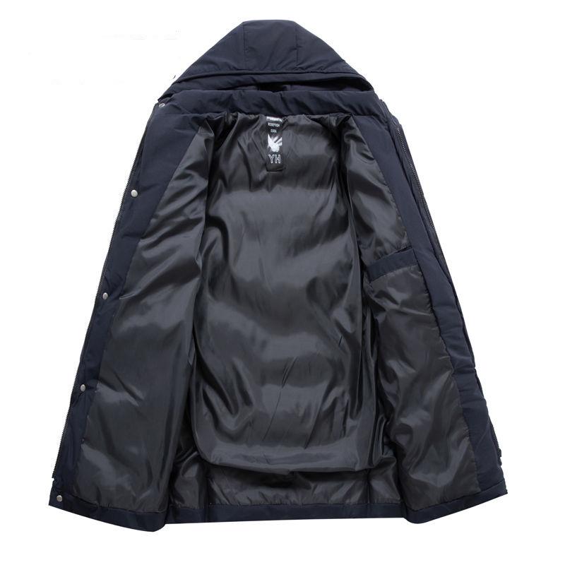 Down jacket Outdoor Leisure Men's clothes Winter Medium and long section Cotton clothing Large size