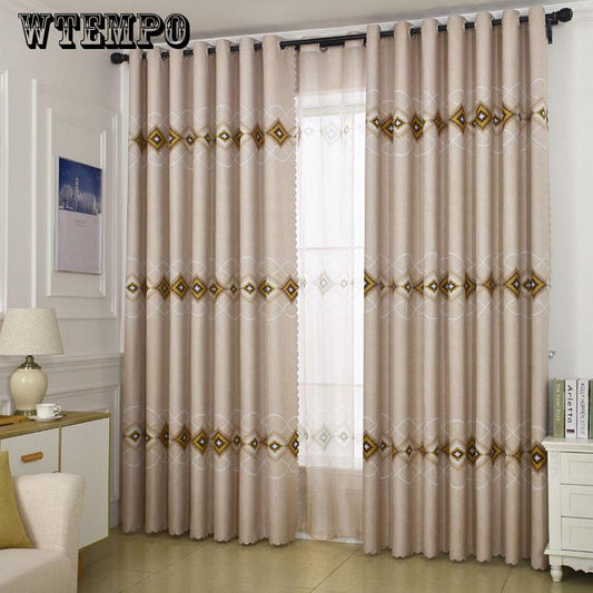 Curtain Fashion Gilding Star Full Shading Curtain Window Screen Home Bedroom Decor Curtain