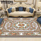 European Geometric Large Palace Vintage Carpet Non-slip Large Rug  Living Room Bedroom Rug Parlor