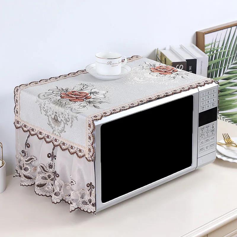 European-style Fabric Microwave Oven Cover Cloth Cover Cover Oil-proof Cover Towel Microwave Oven Dust Cover