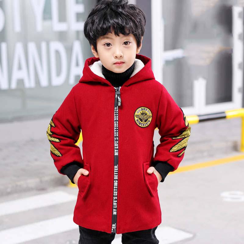 Children's Parka Winter Jackets Kids Clothing Boys Warm Down Cotton-padded Coat Thickening Outerwear