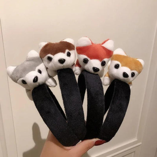 Female Little Squirrel Animal Funny Hair Band Hair Band Cute Face Wash Head Band Cartoon Doll Headdress Wash Hair Clip Hair Band