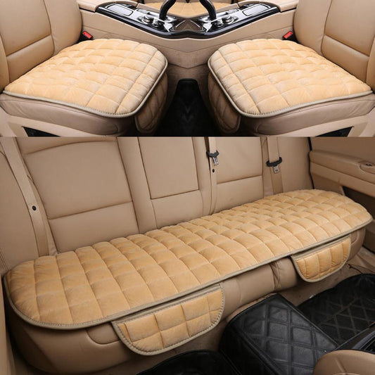 Car Seat Cushion Warm Cotton Pad Car Blanket Cushion Universal Single-piece or Three-piece Seat