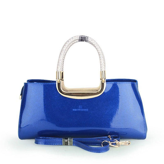 Genuine Leather Woman bag European and American style Handbag Trendy wild Patent leather bag