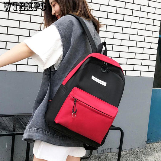 Fashion Fur Girl Backpack for Women School Bag College Wind High School Student  Back Pack