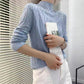 Autumn Winter Women Stretch Pleated Slim Knit Sweater All-match Thin Bottoming Shirt Top High Neck Pullover Jumper