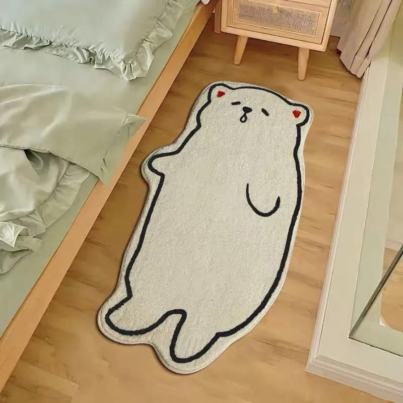 Cartoon Pattern Carpet Bedroom Bedside Blanket Household Long Strip Carpet Special-shaped Floor Mat