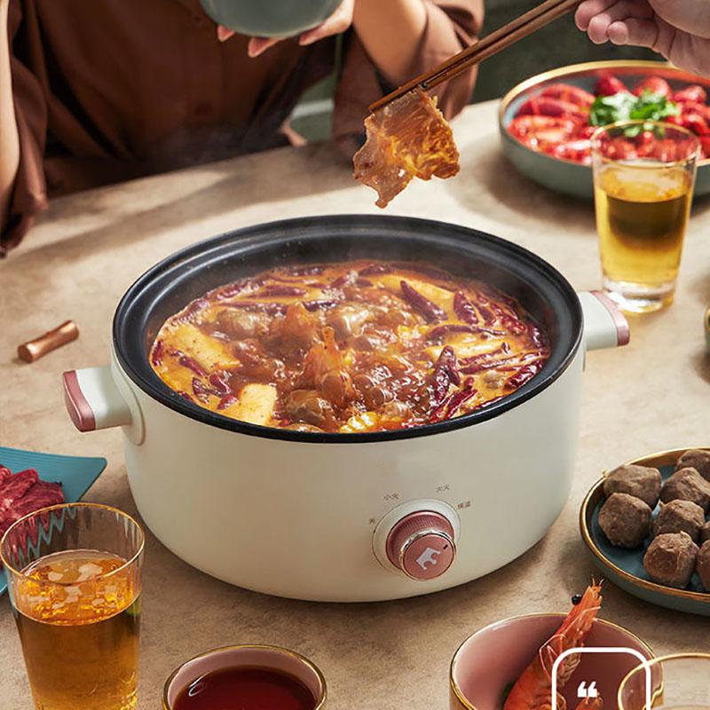 Electric Cooking Pot Mini Electric Pot Multi-function Frying One Pot Dormitory Small Pot Universal Electric Frying Pan