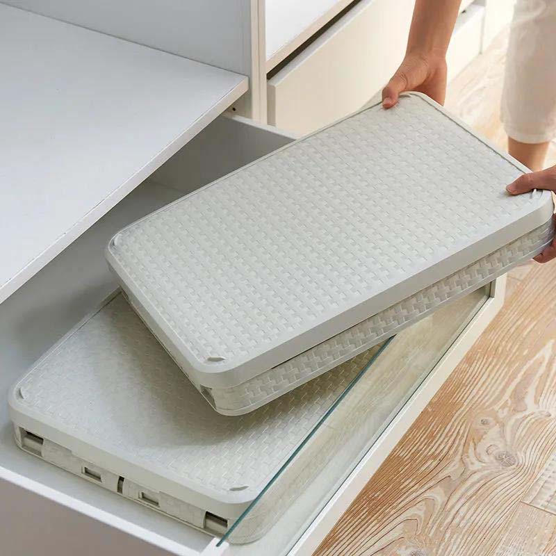 Foldable Storage Box Plastic Student Book Book Storage Box Household Item Finishing Storage Box