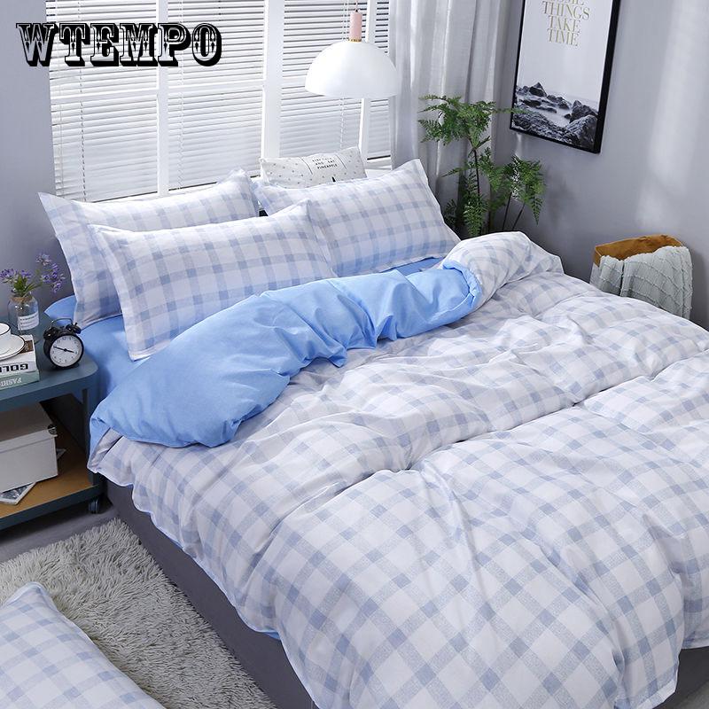 Simple Stripes Style Duvet Cover Set 3pcs Bed Set Bed Linen Bedclothes Bedding Sets