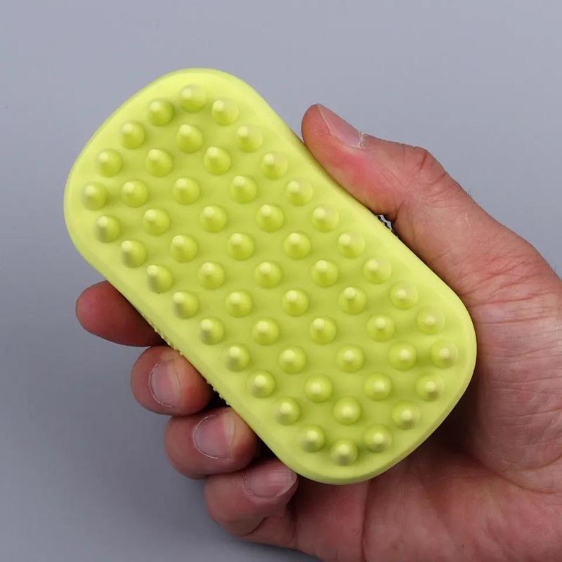 Dog Bathing Brush Large Pet Brush Cat Long Hair Silicone Massage Brush Shower Gel Brush Float Hair Cleaner Removal Pet Grooming Comb Pet Supplies