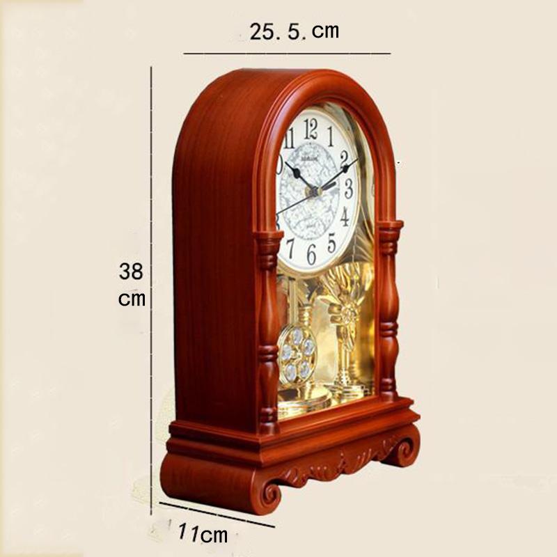 Table Clocks Pendulums Living Room Retro Silent Clocks Chinese Old-fashioned Pendulum Clocks Large Timekeeping European-style Clocks