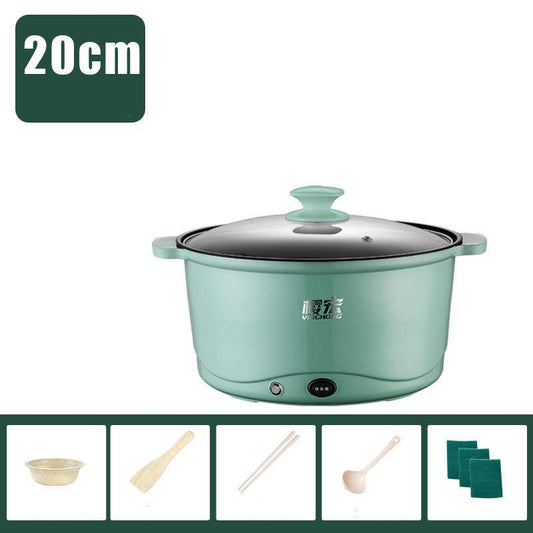 900W Mini Electric Boiler Multi-function Electric Heat Pot Non-stick Cookware Wok Kitchen Supplies