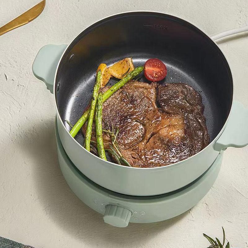 Split Electric Pan Household Steaming and Boiling Electric Pot Noodle Pot Multi-function Electric Boiling Pots and Utensils