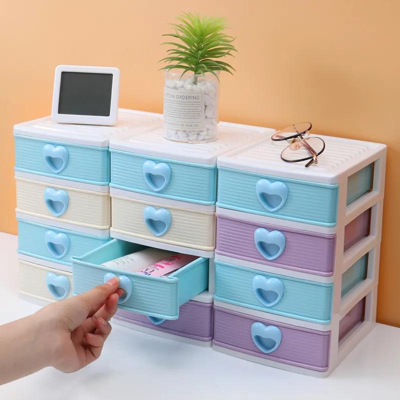 Large Capacity Drawer Make Up Organizer Bathroom Makeup Storage Box Women Skin Care Dressing Table Cosmetic Lipstick Beauty Case