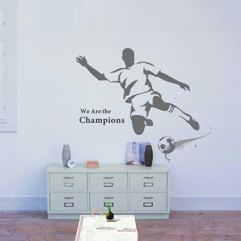 Football Player Fifth Generation No White Edge Pvc Transparent Film Wall Sticker Football Wallpaper