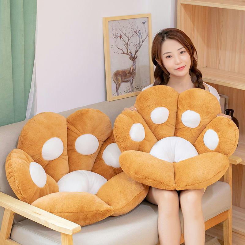 1PC 2 Sizes Soft Paw Pillow Animal Seat Cushion Stuffed Plush Sofa Indoor Floor Home Chair Decor Children Girls Gift