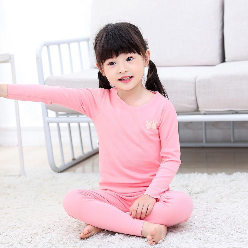 Autumn and Winter Boys and Girls Self-heating Seamless Long-sleeved Baby Home Service Suit