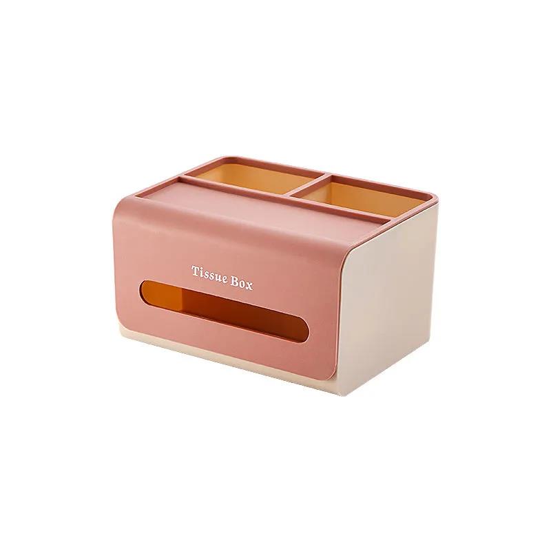 Tissue Box Paper Box Household Paper Box Living Room Remote Control Multifunctional Creative Napkin Box Coffee Table Storage Box