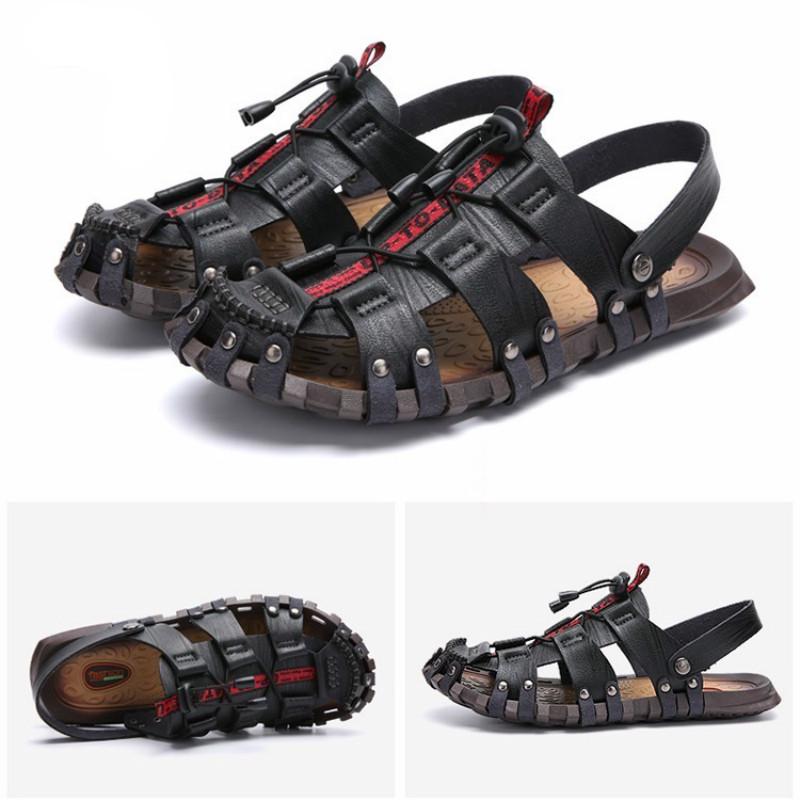 Men's Sandals Summer Fashion Casual Dual-use Sandals and Slippers Men's Personality Soft Bottom Driving Tide