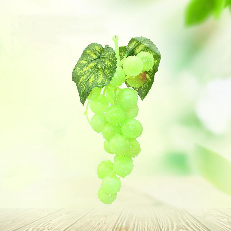 Simulation Fruit Grape Bunch High Imitation Raisin Pendant Ceiling Decoration Artificial Flower Rattan Vine Plastic Green Plant