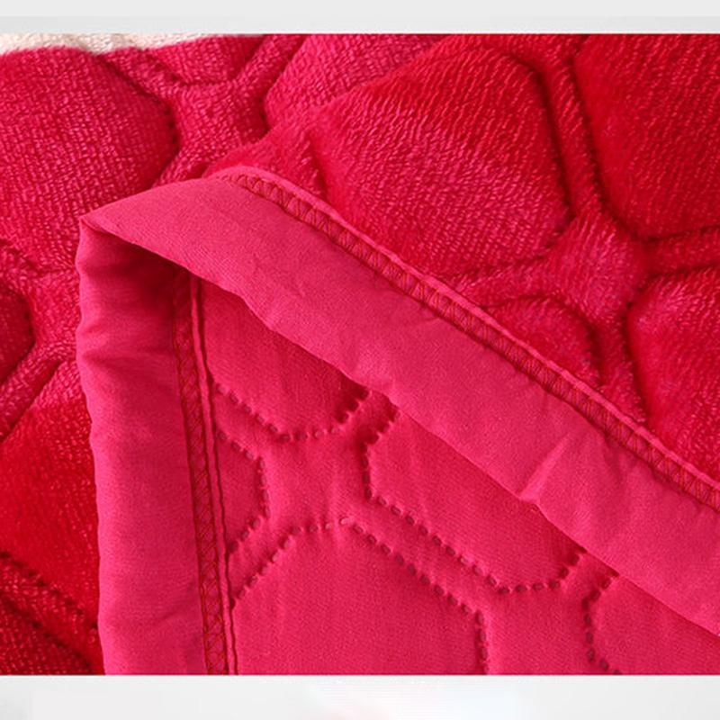 Warmth In Winter Soft Coral Fleece Blanket Breathable Sheet Quilted Non-slip Double Layer Flannel Blanket Warm Cover Blanket Leisure Blanket