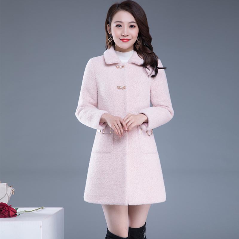 Winter Fashion and Elegant Women's Cotton Coat Temperament Queen Fan Mink Velvet Thick Warm Fur Coat