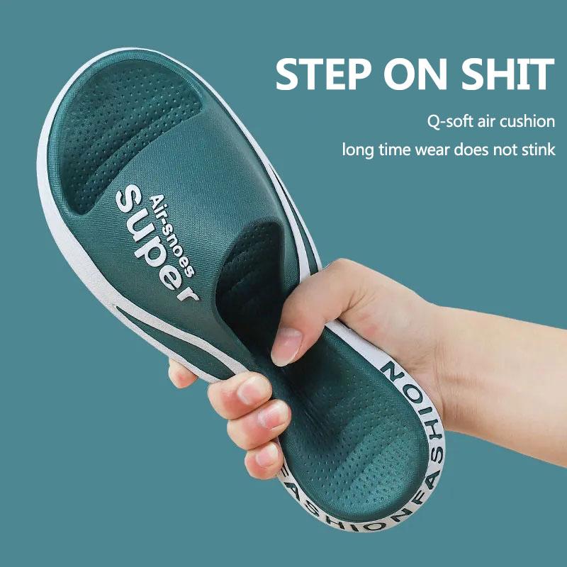 Men's and Women's Sports Slippers Summer Outdoor Wear Home Shoes Non-slip Wear-resistant Beach Sandals Bathroom Bath Slippers Soft Sole Slippers