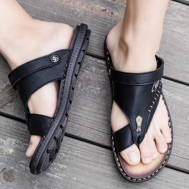 Beach Fashion Breathable Sandals Men's Soft Bottom Cool Drag Spray Men's Sandals