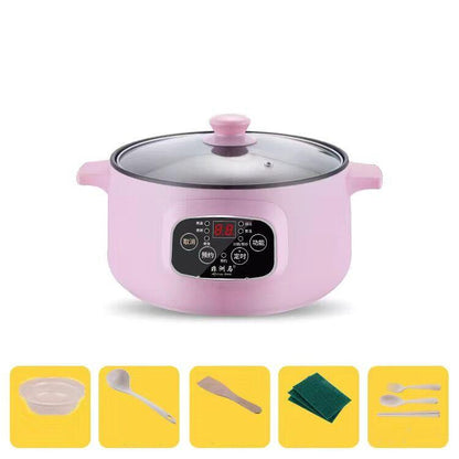 220V Mini Multifunction Electric Cooking Machine Household Single/Double Layer Pot Multi Electric Rice Cooker Non-stick Pan