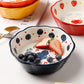 Ceramic Salad Bowl Cute Porcelain Bowl Rice Bowl Creative Small Bowl Household Bowl Single Dessert Bowl Fruit Plates