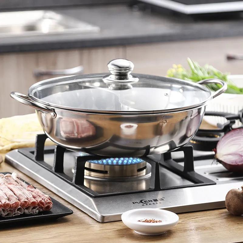 Yuanyang Pot Induction Cooker Special Basin Thickened Stainless Steel Pot Household Large Capacit