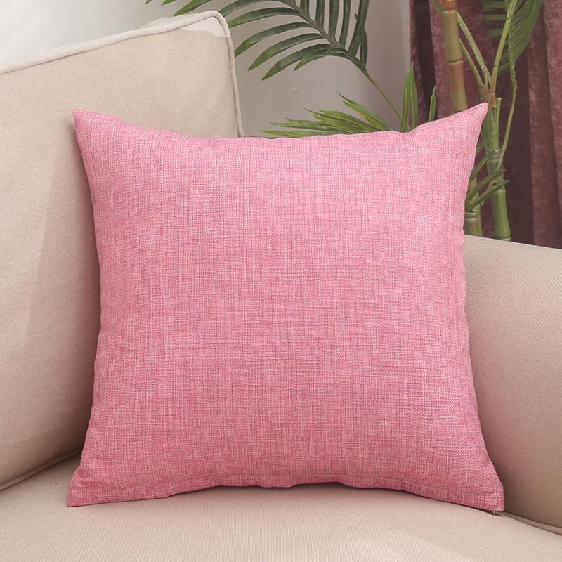 Solid Color Throw Pillow Car Sofa Cushion Flannel Cushion Bedside Backrest Square Pillow Cushion