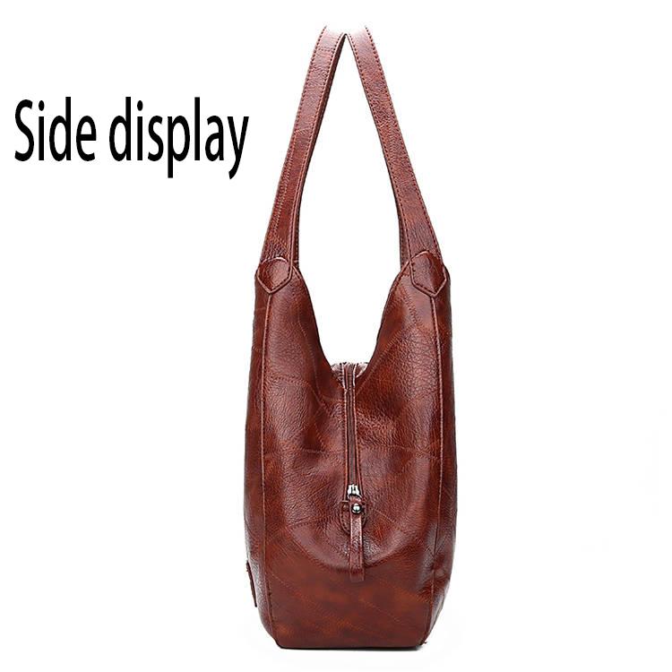 Big capacity European and American style Shoulder Handbag Trendy wild Woman bag Leather bag