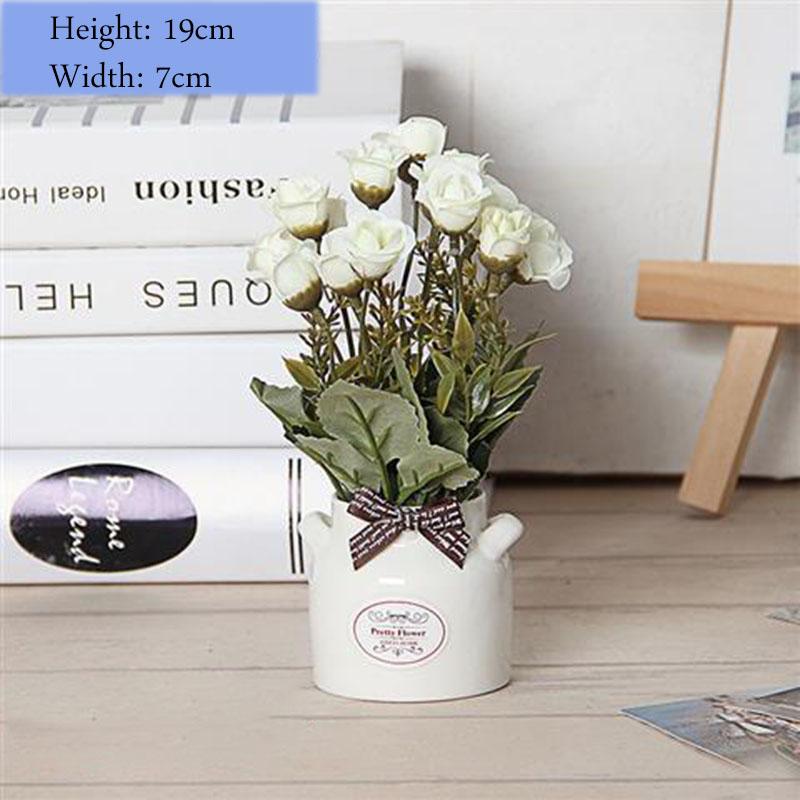 Small Objects Display Artificial Flowers Flower Potted Set Ornaments Creative Home Decoration Ornaments Desktop Clutter